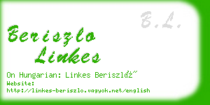 beriszlo linkes business card